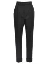 Dolce & Gabbana Turned-up Hem Tailored Trousers In Nero