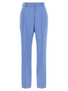 Dolce & Gabbana Cerulean Blue Crepe Pant