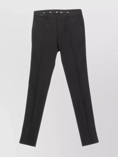 Dolce & Gabbana Tailored Trousers With Back Welt Pockets And Belt Loops In Black