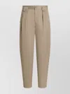 Dolce & Gabbana Tailored Trousers With Pleats And Pockets In Neutral