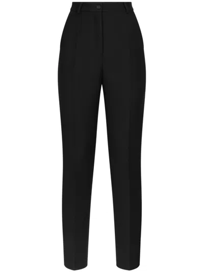 Dolce & Gabbana Tailored Tuxedo Pants In Animal Print