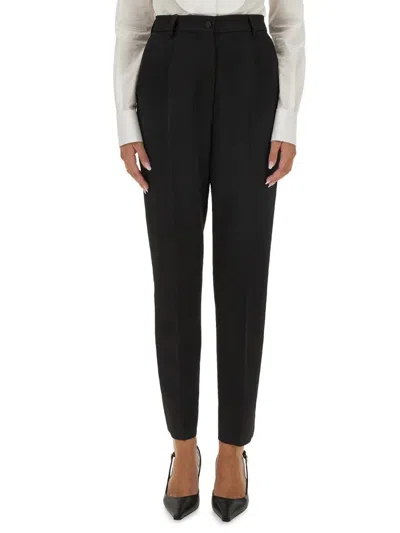 Dolce & Gabbana Tailored Tuxedo Pants In Black