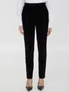 Dolce & Gabbana Bordeaux Corduroy Cotton Trouser Tapered Pants In Blue