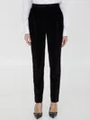 Dolce & Gabbana Ribbed Velvet Pants In Nero