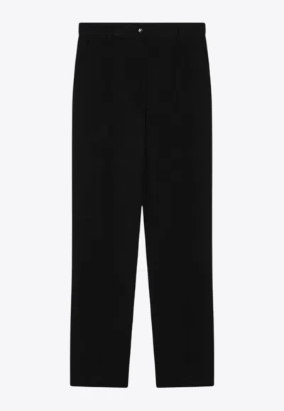 Dolce & Gabbana Tailored Wool Pants In Black