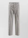 Dolce & Gabbana Tailored Wool Trousers With Front And Back Pockets In Gray