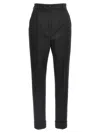 Dolce & Gabbana Tailored Wool Trousers With Ironed Pleat In Black