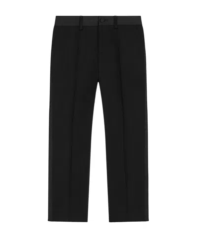 Dolce & Gabbana Kids' Tailored Wool-blend Trousers In Black
