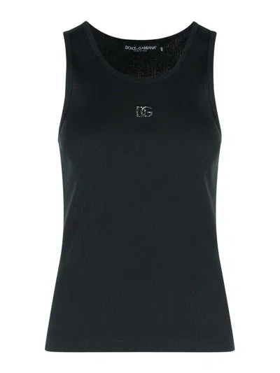 Dolce & Gabbana Tank Top In Black