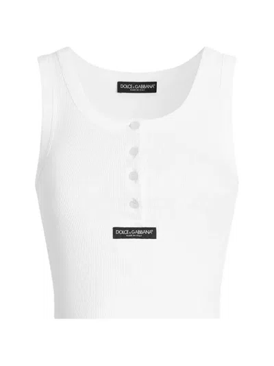 Dolce & Gabbana Tank Top In White