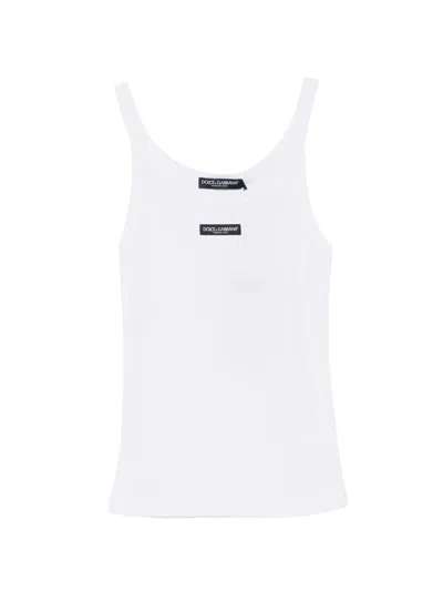 Dolce & Gabbana Tank Top In White