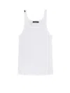 Dolce & Gabbana Dolce&gabbana White Ribbed Cotton Tank Top In White