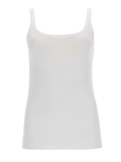 Dolce & Gabbana Tank Top With Logo In White