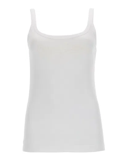 Dolce & Gabbana Women Tank Top With Logo In White