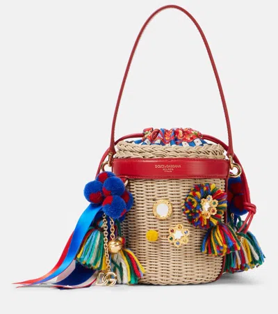 Dolce & Gabbana Taormina Carla Medium Bucket Bag In Multi