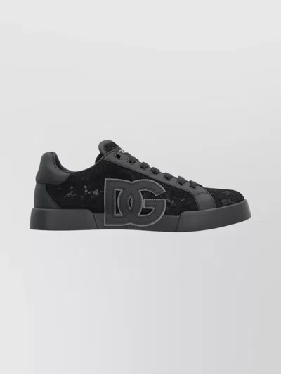DOLCE & GABBANA TAORMINA CASUAL LOW-TOP LACE SNEAKERS
