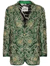 Dolce & Gabbana Sequin-design Blazer In Green