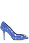 DOLCE & GABBANA TAORMINA LACE EMBELLISHED PUMPS