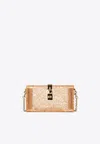 Dolce & Gabbana Taormina Lace Plexiglass Clutch Bag In Beige