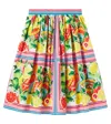 Dolce & Gabbana Taormina Printed Cotton Skirt