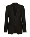 Dolce & Gabbana Tailored Suit Jacket With Notch Lapels In Black