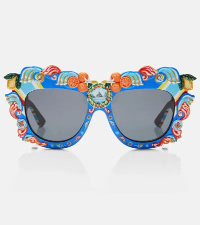 Dolce & Gabbana Taormina Square Sunglasses In Multi