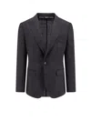 Dolce & Gabbana Taormina Wool Blazer In Black
