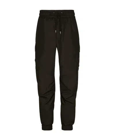Dolce & Gabbana Tapered Cargo Track Pants In Black