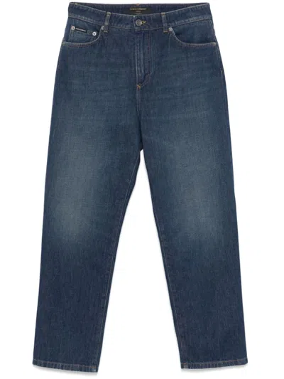 Dolce & Gabbana Tapered Jeans In Blue