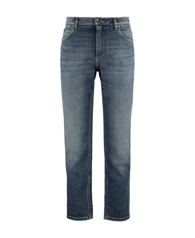 DOLCE & GABBANA DOLCE  GABBANA LOGO PLAQUE JEANS