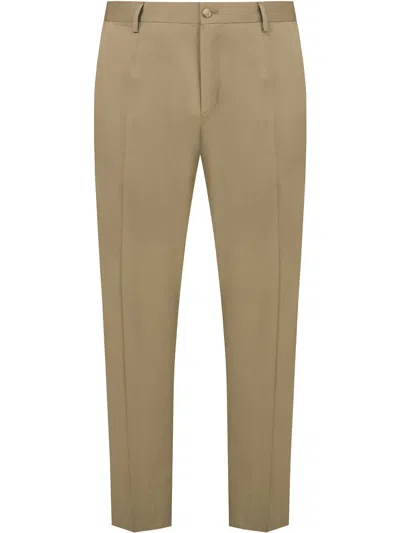 Dolce & Gabbana Tapered Tailored Trousers In Neutrals