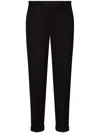 Dolce & Gabbana Regular Plain Trousers In Black