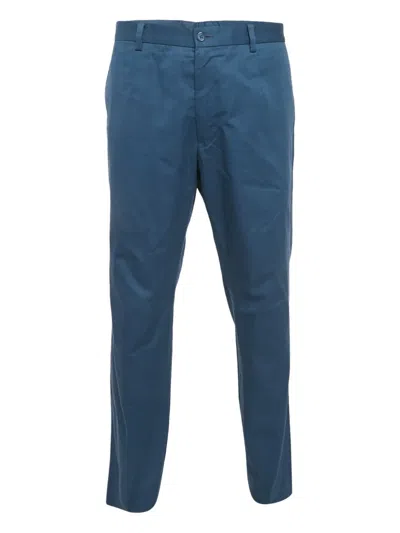 Pre-owned Dolce & Gabbana Tapered Trousers In Blue