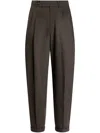 Dolce & Gabbana Cotton Twill Pants In Brown