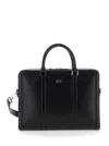 Dolce & Gabbana Professional Leather Shoulder Bag In Black
