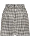 Dolce & Gabbana Tartan Check Shorts In Schwarz