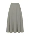 Dolce & Gabbana Tartan Check Skirt In Gray