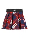 Dolce & Gabbana Multicolor Skirt For Girl With Logo In Red