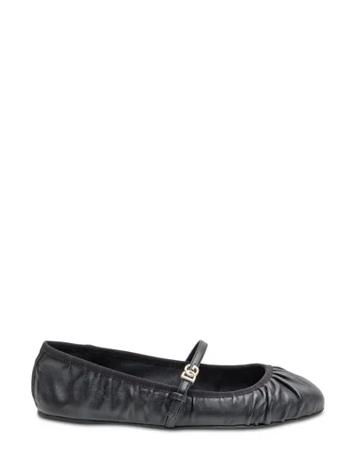 DOLCE & GABBANA DOLCE & GABBANA LEATHER BALLERINA