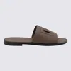 Dolce & Gabbana Dg Cut-out Detailed Slides In Beige