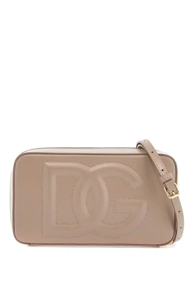 Dolce & Gabbana Dg Logo Crossbody Bag In Pale Pink