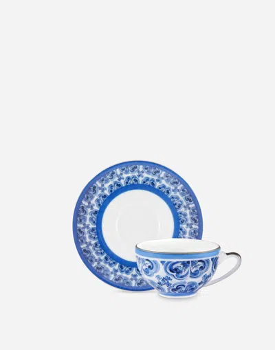 Dolce & Gabbana Porcelain Espresso Set In Multicolor