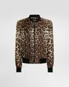 Dolce & Gabbana Technical Fabric Bomber Jacket With Tag In Print