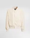 Dolce & Gabbana Technical Fabric Bomber Jacket With Tag In White