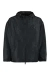 Dolce & Gabbana Technical Fabric Hooded Jacket In Black