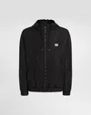 Dolce & Gabbana Logo-plaque Bomber Jacket In Black