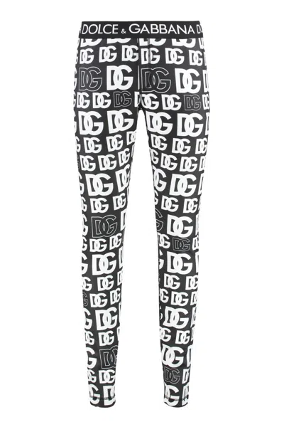 DOLCE & GABBANA DOLCE & GABBANA TECHNICAL FABRIC LEGGINGS