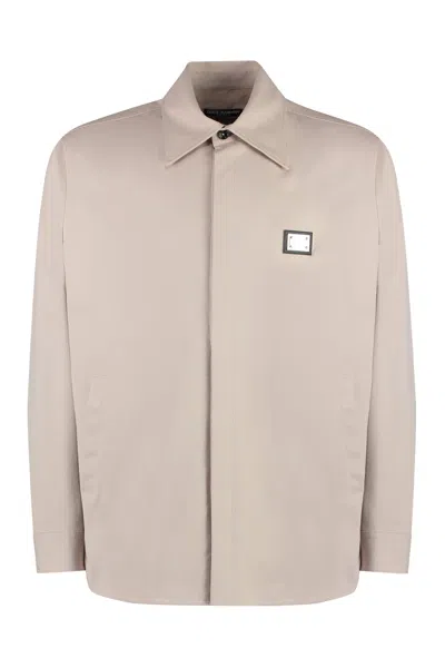 DOLCE & GABBANA DOLCE & GABBANA TECHNICAL FABRIC OVERSHIRT