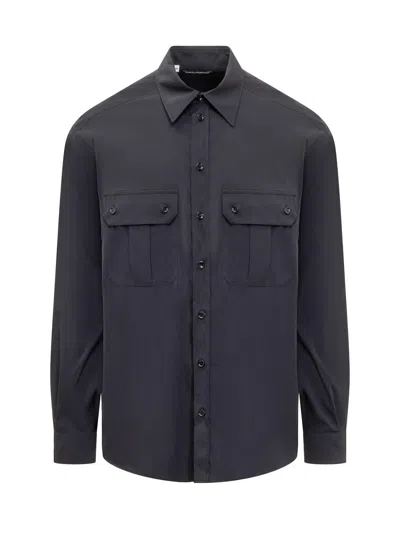 Dolce & Gabbana Technical Fabric Shirt In Blue