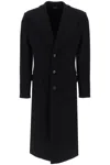 Dolce & Gabbana Dolce&gabbana | Black Wool Blend Single-breasted Coat In Nero